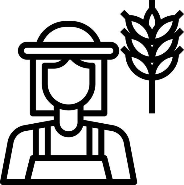 Icono Empleos Agrícolas — Vector de stock