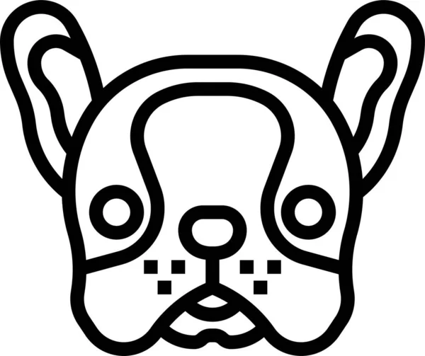 Mascota Perro Animal Icono — Vector de stock
