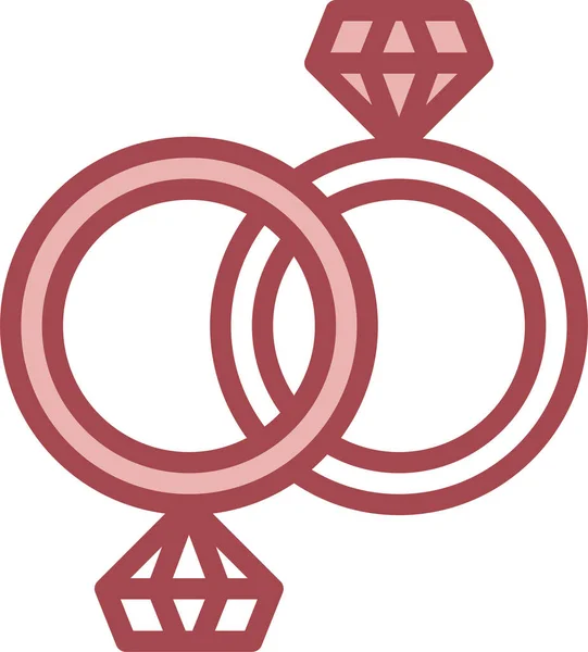 Rings1 Lgbt Icône Femmes — Image vectorielle