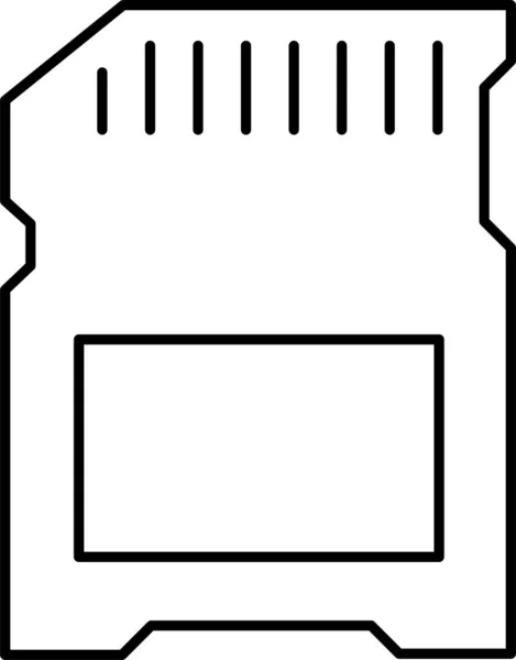 Memory Card Icon — Stock Vector