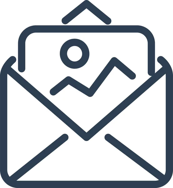 Publicité Email Enveloppe Icône — Image vectorielle