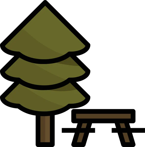 Ikona Národního Parku Camping — Stockový vektor