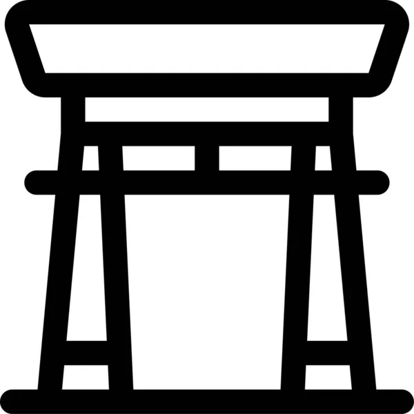 Torii门日本图标 — 图库矢量图片
