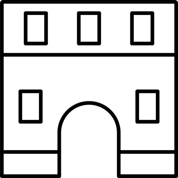 Zámek Budova Památník Ikona — Stockový vektor