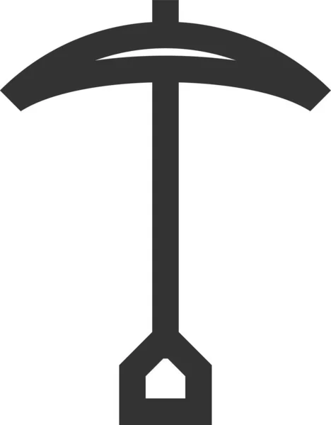 Иконка Топором Льда Стиле Контура — стоковый вектор