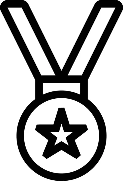 Medaillenband Ikone — Stockvektor