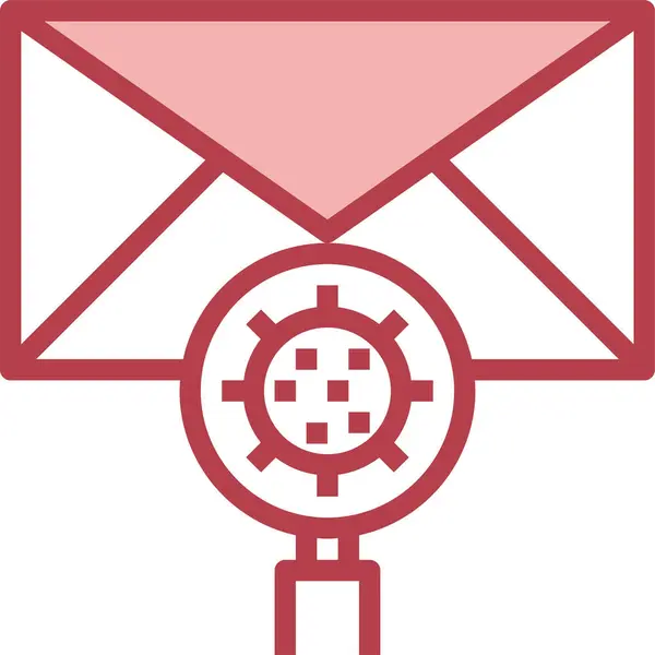 Comunicações Excluir Ícone Envelope —  Vetores de Stock