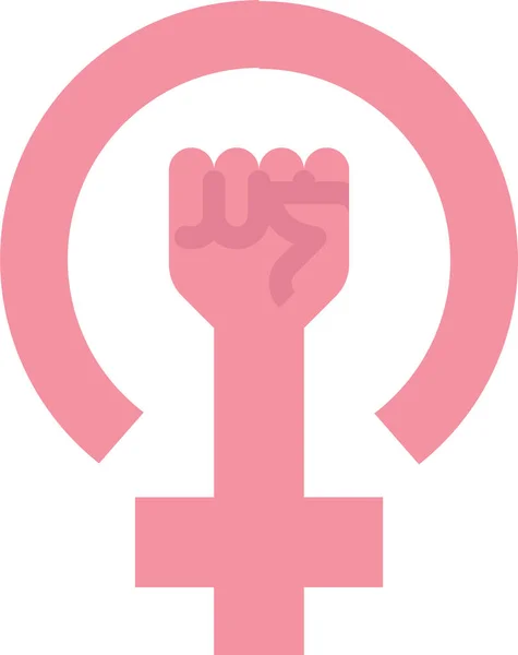 Feminine Feminism Feminist Icon — Stock Vector