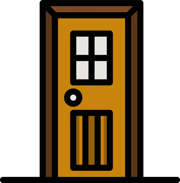 ドア家具のアイコン — ストックベクタ