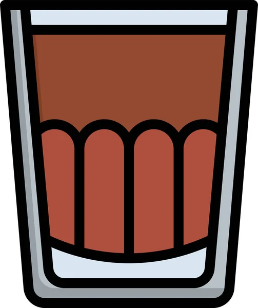 Ikona Szklanej Whisky — Wektor stockowy