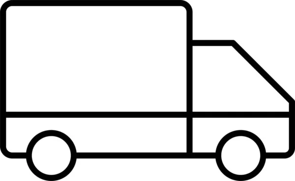 Ícone Veículo Caminhão Entrega — Vetor de Stock