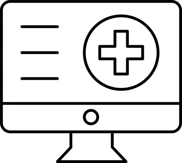 Tela Exibição Ícone Lcd —  Vetores de Stock