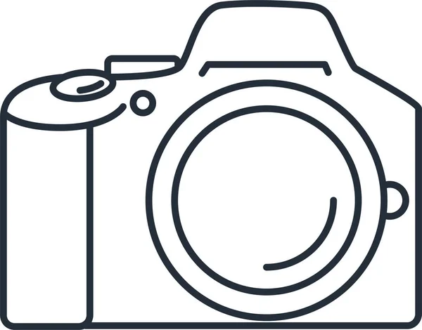 相机装置数码图标的轮廓风格 — 图库矢量图片