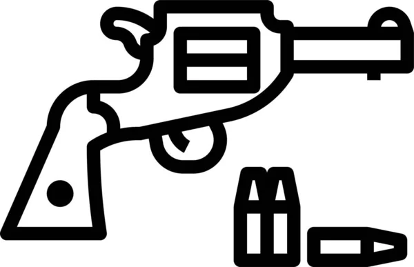 Ikona Kovbojské Pistole — Stockový vektor