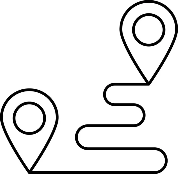 Standort Marker Symbol — Stockvektor