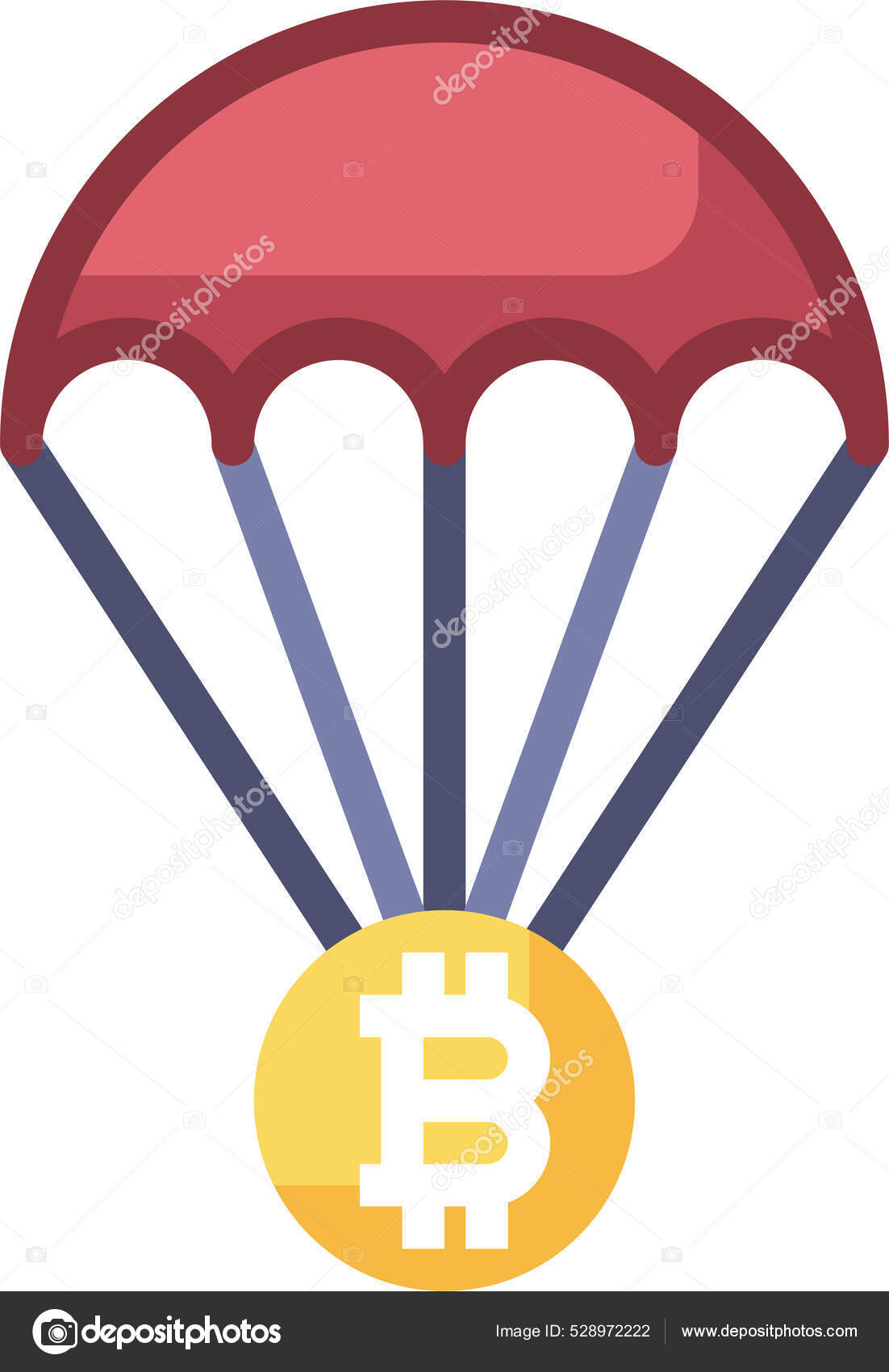 Airdrop Balloon Bitcoin Icon Business Management Category Stock Vector by  ©iconfinder 528972222