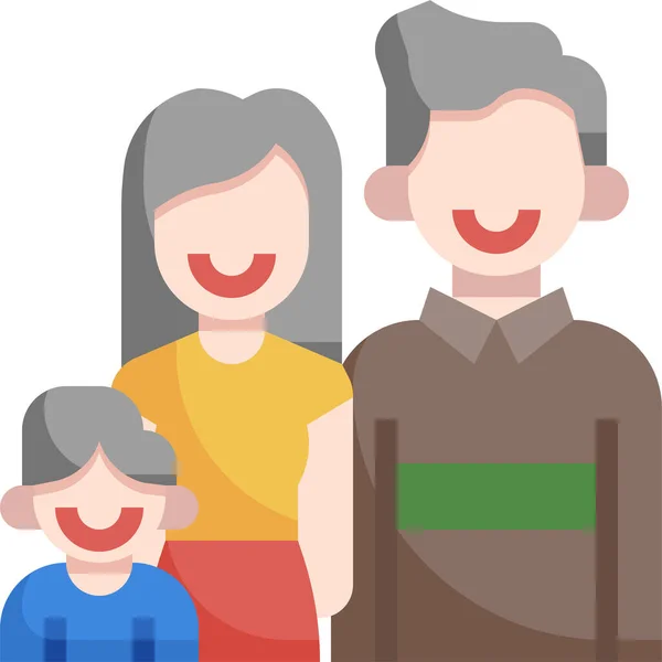 Familie Dag Liefde Pictogram — Stockvector