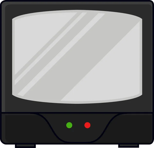 Monitorbildschirm Symbol Stil Ausgefüllter Umrisse Anzeigen — Stockvektor