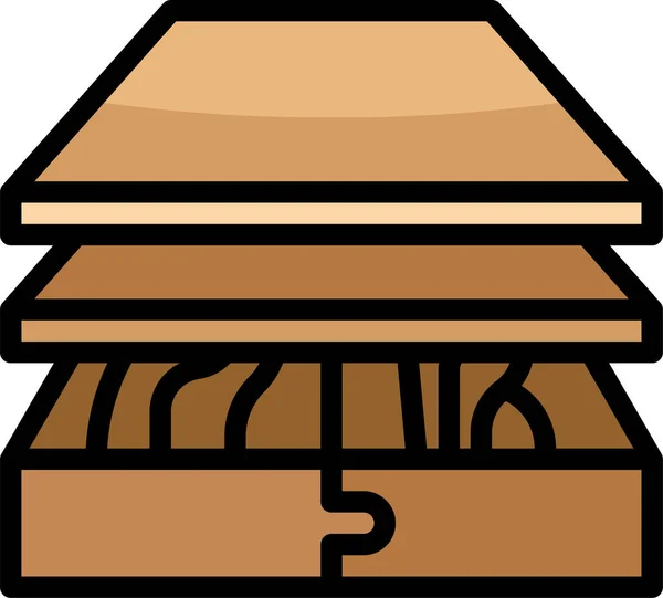 Verschiedene Holzsymbole — Stockvektor