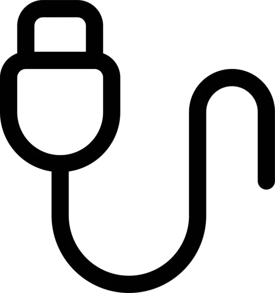Icône Cordon Chargeur Câble Dans Catégorie Appareils Électroniques — Image vectorielle