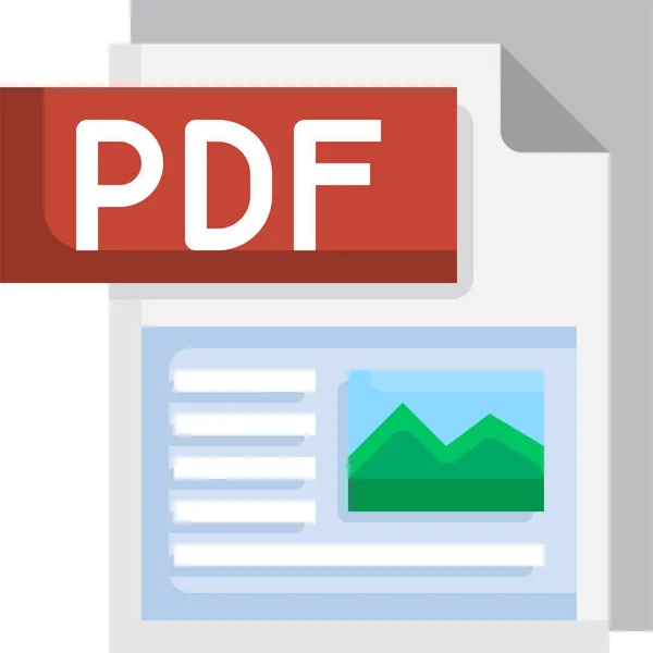 Icono Carpeta Archivo Pdf — Archivo Imágenes Vectoriales