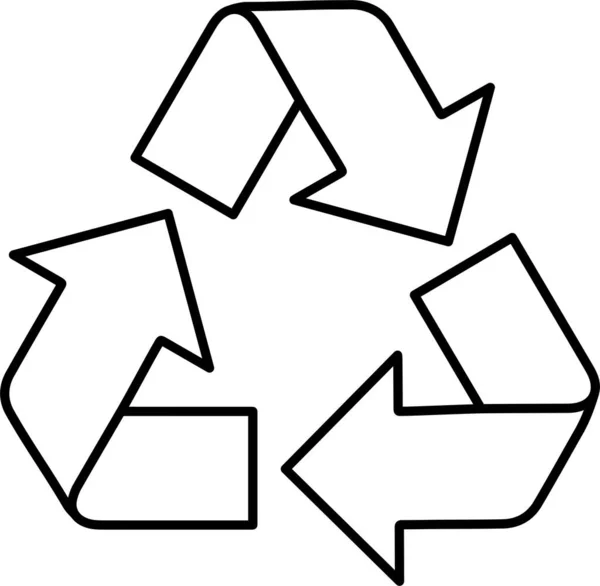 Stromwiederverwendung Recycling Symbol — Stockvektor