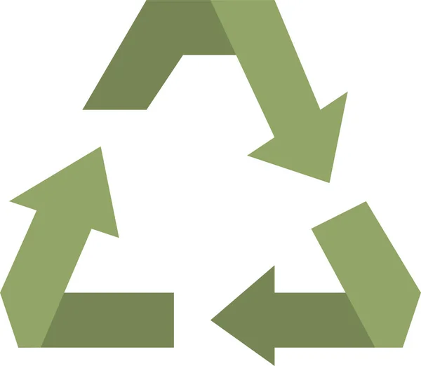 Reciclar Ícone Eco Amigável — Vetor de Stock
