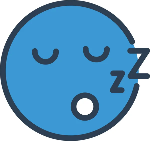 นอนหล Zzz ไอคอนในสไตล บรรท ดเต — ภาพเวกเตอร์สต็อก