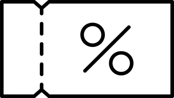 Rabatttilbudsikon – stockvektor