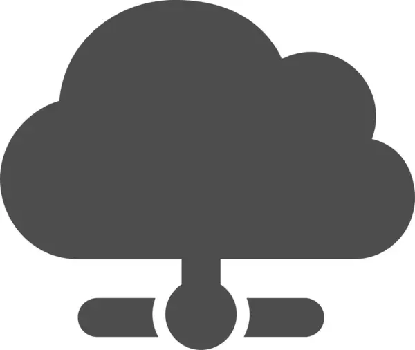 Cloud Cloud Computing Hosting Icon Solid Style —  Vetores de Stock