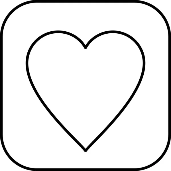 Сердце Любимое Икона — стоковый вектор
