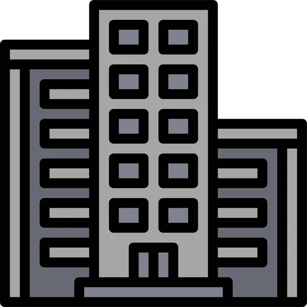 Architektur Gebäude Ikone — Stockvektor