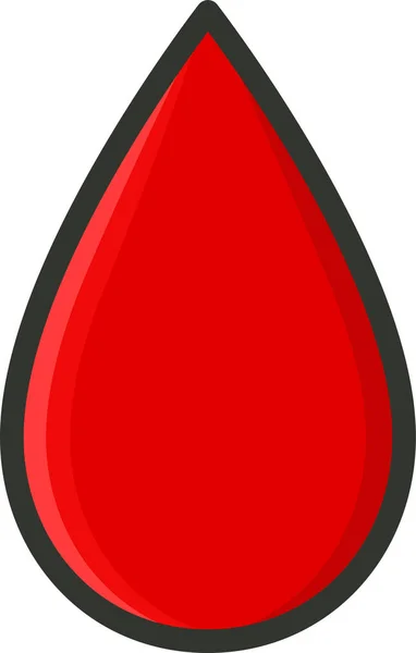 Krwiodawstwo Oddawanie Krwi Ikona Kropli Krwi Stylu Wypełnionym — Wektor stockowy