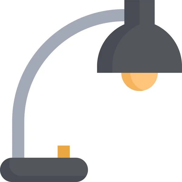 Ícone Iluminação Lâmpada Mesa — Vetor de Stock