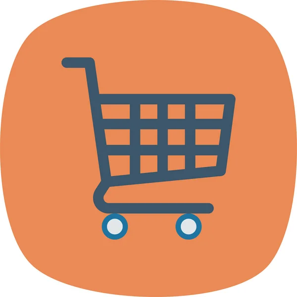 Baby Cart Ecommerce Icon Flat Style — Stock Vector