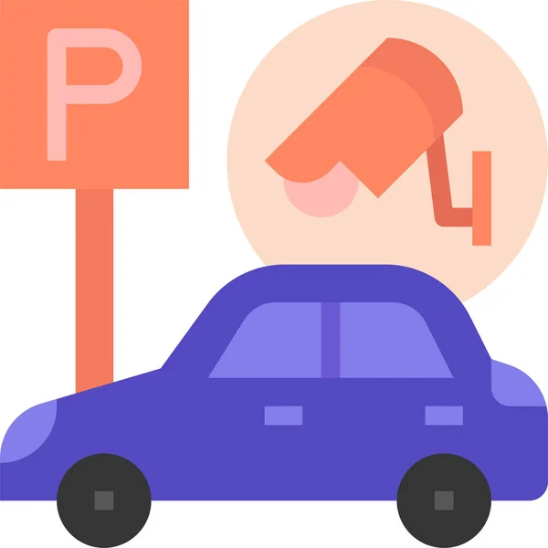 Εικονίδιο Παρκαρίσματος Αυτοκινήτου — Διανυσματικό Αρχείο