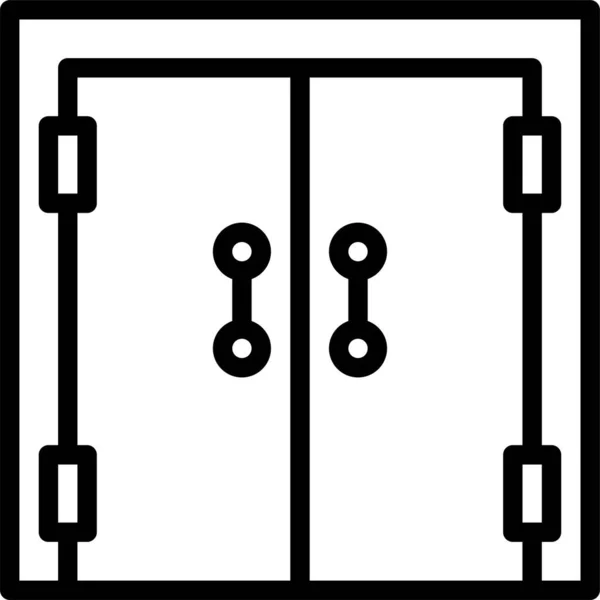 Πύλη Φράχτη14 Εικονίδιο Εισόδου — Διανυσματικό Αρχείο