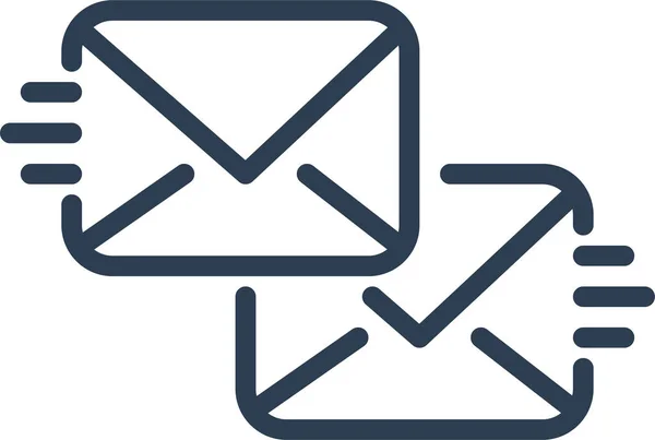 Ícone Envelope Comunicação Chat —  Vetores de Stock