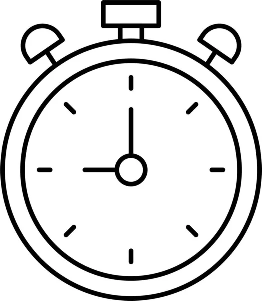 Reloj Alarma Tiempo Icono — Archivo Imágenes Vectoriales