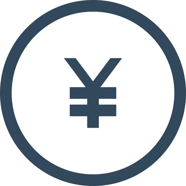 Moneda Moneda Moneda Icono Estilo Sólido — Vector de stock