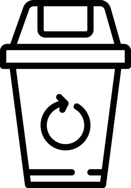 쓰레기 관리의 아이콘 — 스톡 벡터