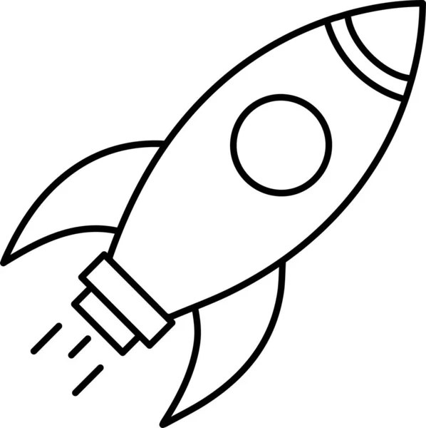 Startup Spaceship Rocket Icon — Stock Vector