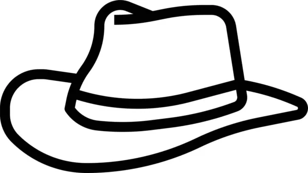 Vaquero Moda Sombrero Icono — Archivo Imágenes Vectoriales