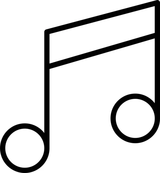 Music Melody Audio Icon — Stock Vector