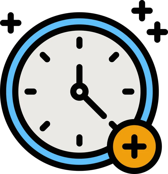 Time Timer More Icon Filled Outline Style —  Vetores de Stock