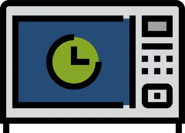 Apparaat Koken Pictogram Gevulde Outline Stijl — Stockvector