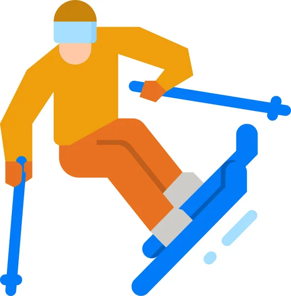 Ski Ikone — Stockvektor