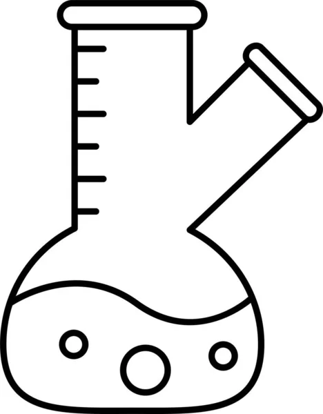 Laborsymbol Becherkolben — Stockvektor