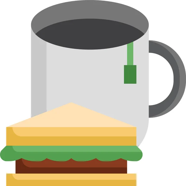 Sandwich Lunch Meal Icon — Stock Vector