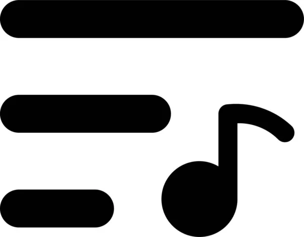 Ikona Odtwarzania Utworów Muzycznych — Wektor stockowy